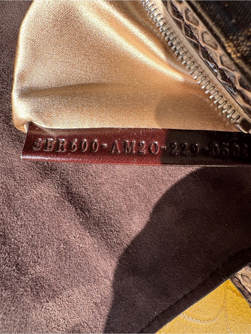 Special edition one of a kind Fendi baguette crystal embellishment snake skin - Picture 12 of 12